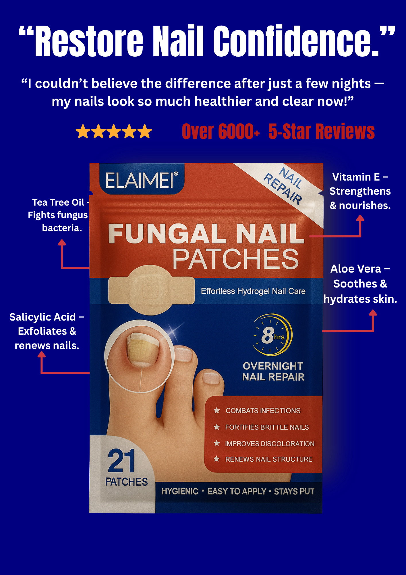 ELAMEI Fungal Nail Patches.